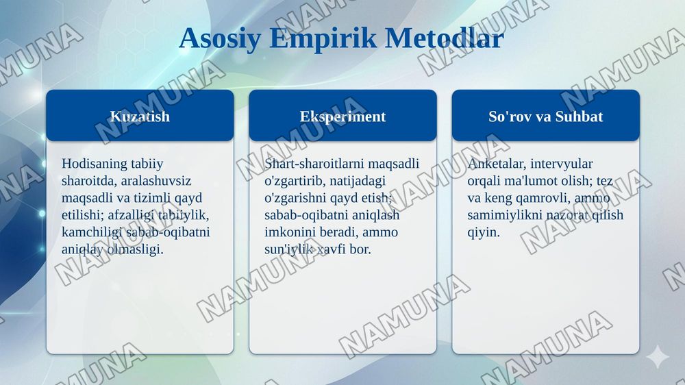 Psixologik tadqiqot metodlari va metodologiyasi — taqdimot, 7-slayd