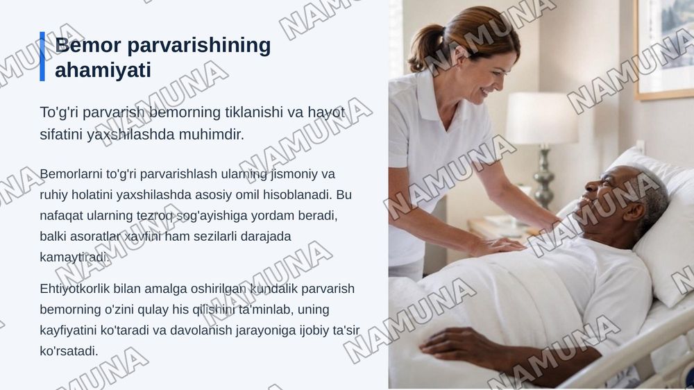 Bemorning tanasini parvarishlash  yotoq yaralar bemorlarni kiyintirish orin joyida almashtirish qoidalari.teri toshmalarida birinchi yordam Yotoq yarani rivojlanish sabablarini rivojlanishini davolash va oldini omish — zamonaviy taqdimot, 3-slayd