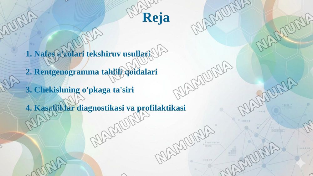 Nafas a'zolari kasalliklaridagi funksional-instrumental tekshiruvlar:rentgenogrammalar interpretatsiyasi. Chekishning nafas a'zolariga salbiy ta'siri. — taqdimot, 2-slayd