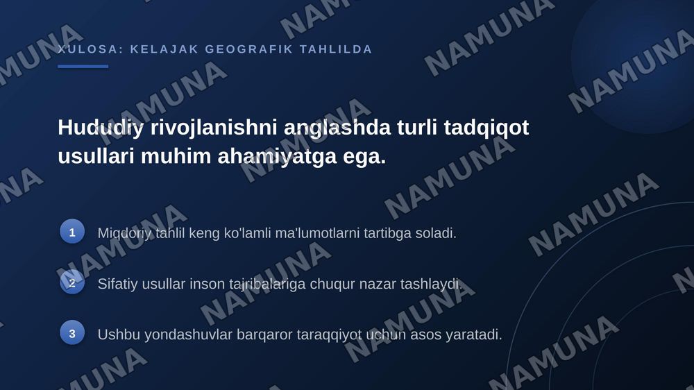 Iqtisodiy va ijtimoiy geografiyaning tadqiqot usullari. — zamonaviy taqdimot, 7-slayd