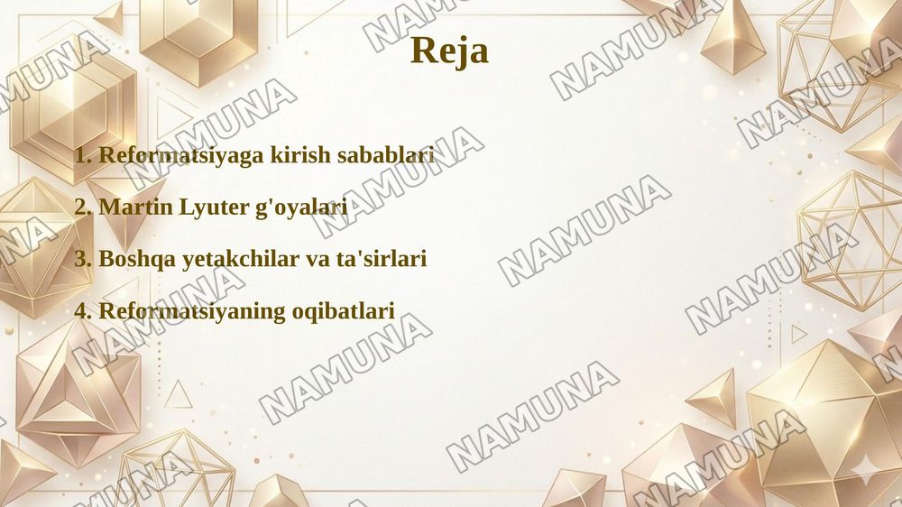 Nemis reformatsiyasi va uning g'oyaviy yetakchilari — taqdimot, 2-slayd
