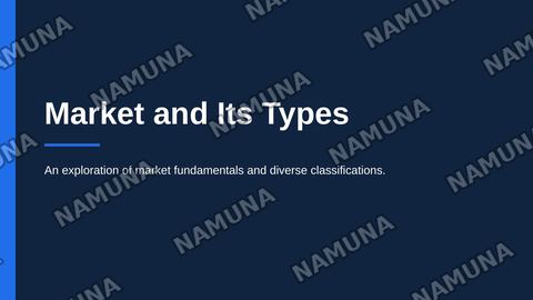 Market and it"s types — zamonaviy taqdimot