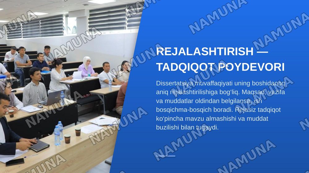 Tadqiqot ishi (magistrlik dissertatsiyasi)ni rejalashtirishda qo‘yiladigan umumiy talablar. Kirish — zamonaviy taqdimot, 3-slayd