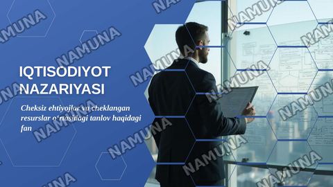 Iqtisodiyot nazariyasi — zamonaviy taqdimot
