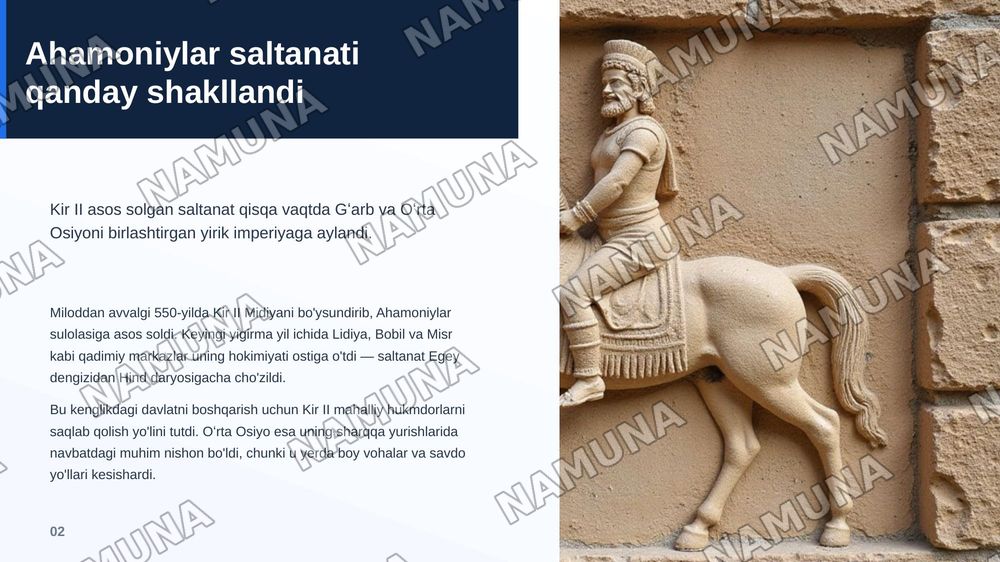 Orta Osiyo Ahamoniylar davlati tarkibida — zamonaviy taqdimot, 3-slayd