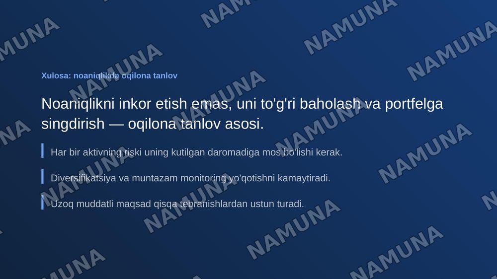 Aktivlar bozori. Noaniqlik sharoitida tanlov — zamonaviy taqdimot, 7-slayd