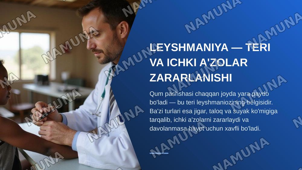 Xivchinlilar- odam parazitlari: tripanasoma, leyshmaniya, trixomanada va lyambliya — zamonaviy taqdimot, 6-slayd