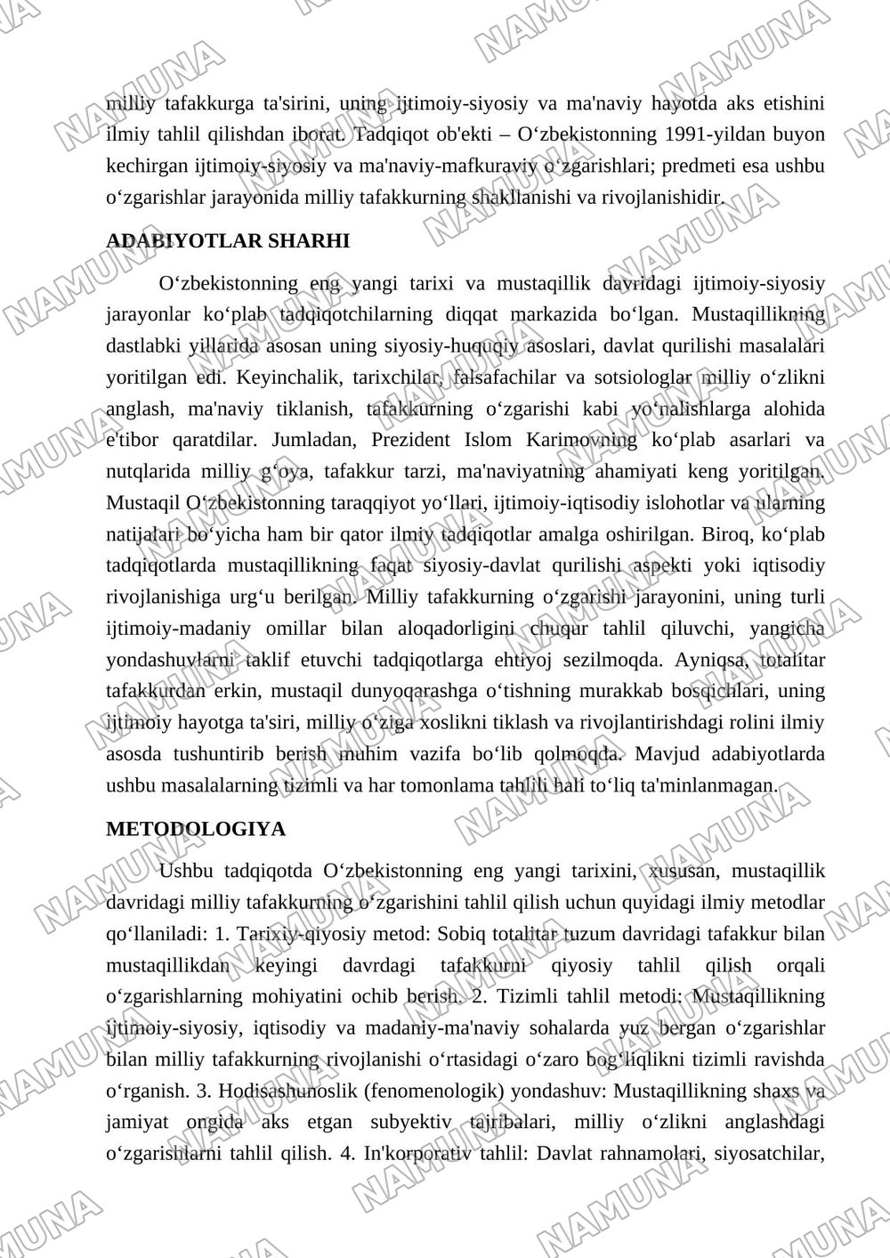 Mustaqillik-tarixiy sana emas, milliy tafakkur o'zgarishi: O'zbekistonning eng yangi tarixiga yangicha nigoh — maqola, 2-varaq