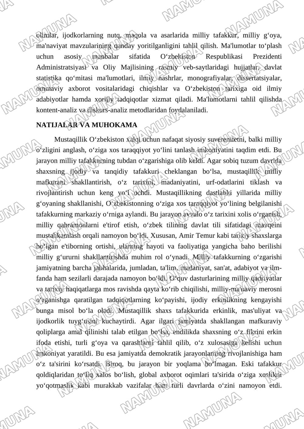 Mustaqillik-tarixiy sana emas, milliy tafakkur o'zgarishi: O'zbekistonning eng yangi tarixiga yangicha nigoh — maqola, 3-varaq
