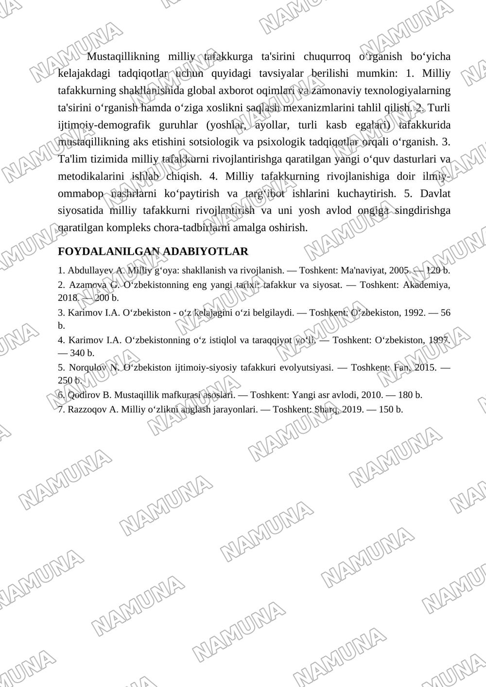 Mustaqillik-tarixiy sana emas, milliy tafakkur o'zgarishi: O'zbekistonning eng yangi tarixiga yangicha nigoh — maqola, 5-varaq