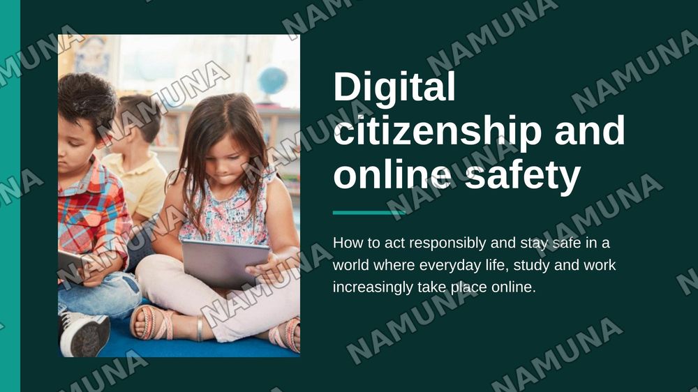 Digital Citizenship and Online Safety — zamonaviy taqdimot, 1-slayd