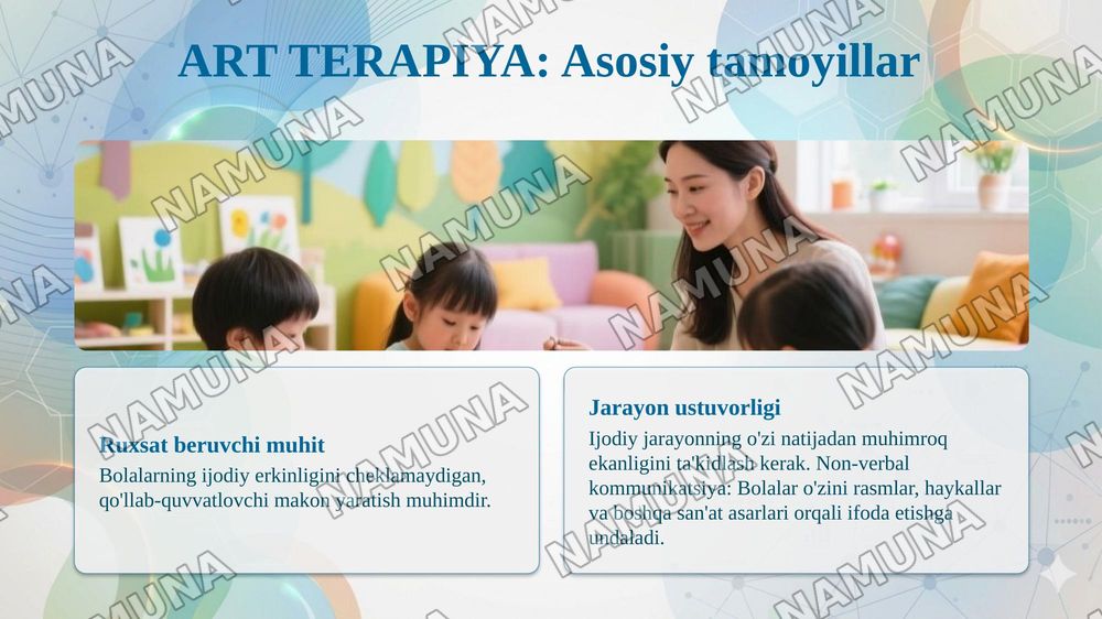 "Bolalar realibitatsiya markazi Interyer dezayni art terapiya asosida shakllantirish" — taqdimot, 7-slayd