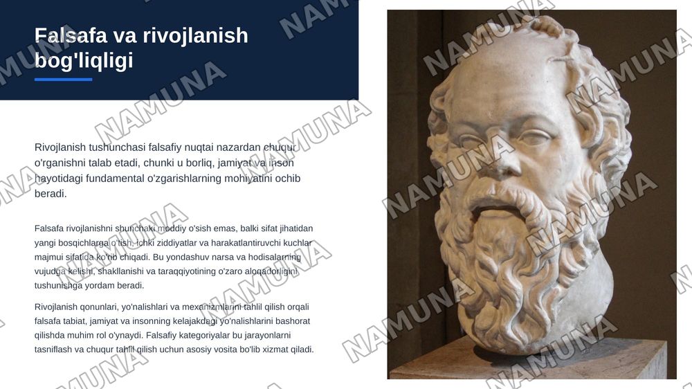 Rivojlanish falsafasi — zamonaviy taqdimot, 4-slayd