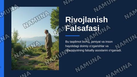 Rivojlanish falsafasi — zamonaviy taqdimot