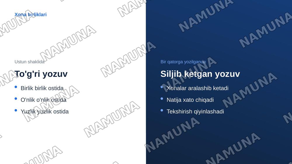 Ikki son ayirmasi
Ikki son berilgan. Birinchi sondan ikkinchi sonni ayirish algoritmini tuzing. — zamonaviy taqdimot, 8-slayd