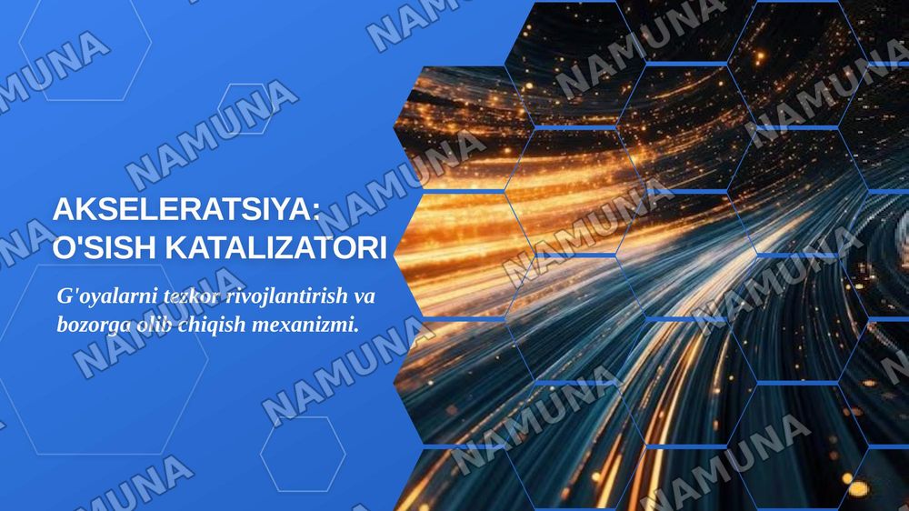 Akseleratsiya — zamonaviy taqdimot, 1-slayd