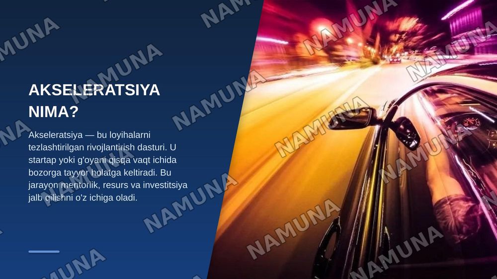Akseleratsiya — zamonaviy taqdimot, 3-slayd