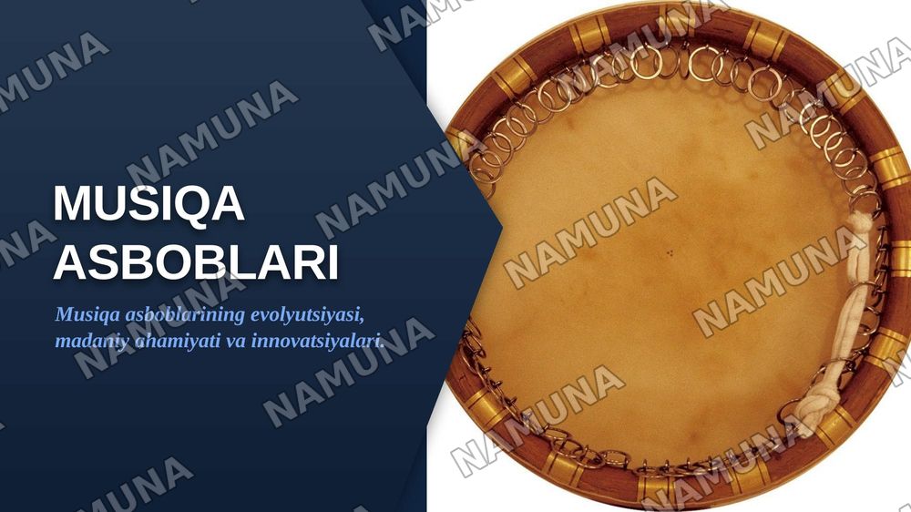 musical instruments — zamonaviy taqdimot, 1-slayd