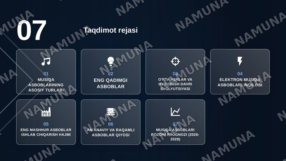 musical instruments — zamonaviy taqdimot, 2-slayd