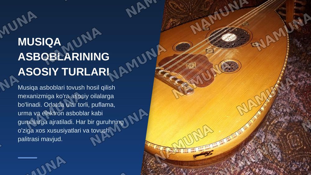 musical instruments — zamonaviy taqdimot, 3-slayd