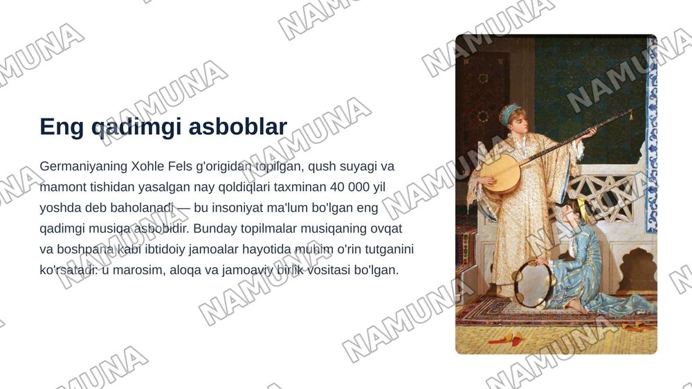 musical instruments — zamonaviy taqdimot, 4-slayd