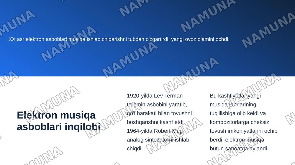 musical instruments — zamonaviy taqdimot, 6-slayd