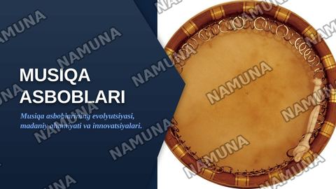 musical instruments — zamonaviy taqdimot