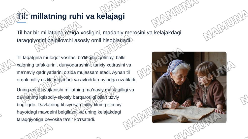 O'zbekistonning til siyosati — zamonaviy taqdimot, 3-slayd