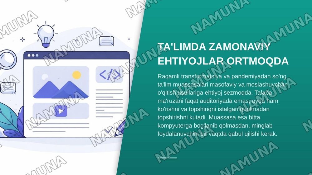 Bulutli texnologiyalar va ularning ta'lim jarayonidagi o'rni — zamonaviy taqdimot, 4-slayd