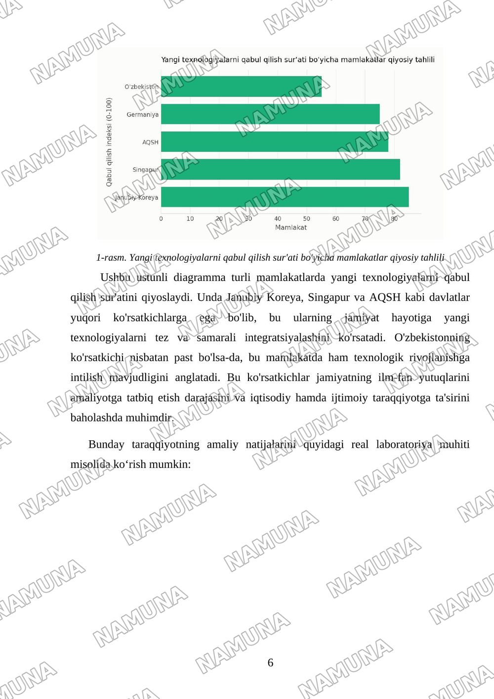 Xozirgi zamon fani insoniyat istiqbolini belgilovchi muhim omil — mustaqil ish, 6-varaq