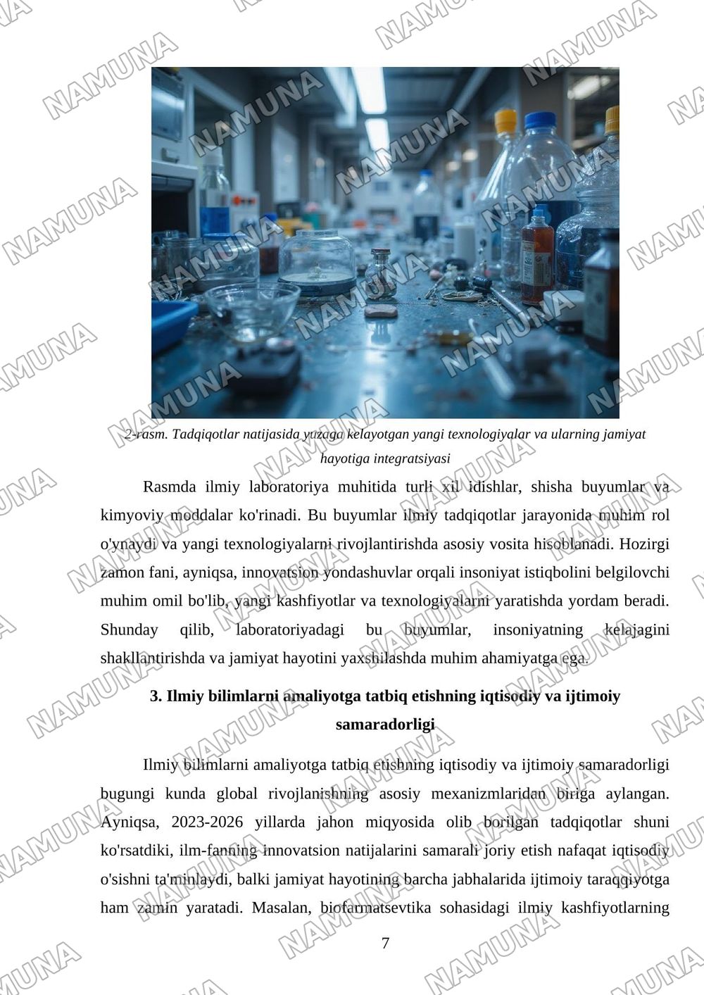 Xozirgi zamon fani insoniyat istiqbolini belgilovchi muhim omil — mustaqil ish, 7-varaq
