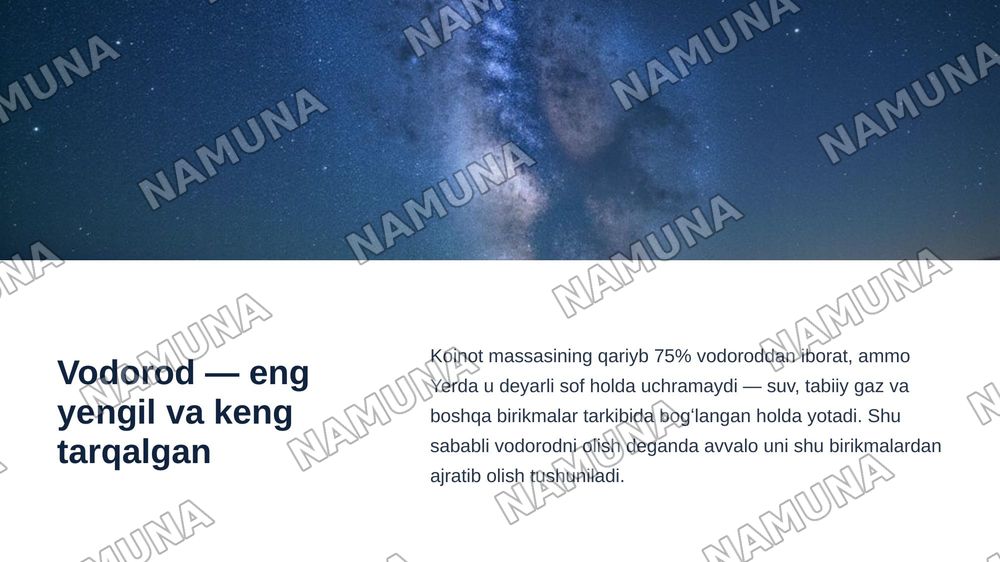 Vodorodni olish va uni energitikada qoʻllash istiqbollari — zamonaviy taqdimot, 3-slayd