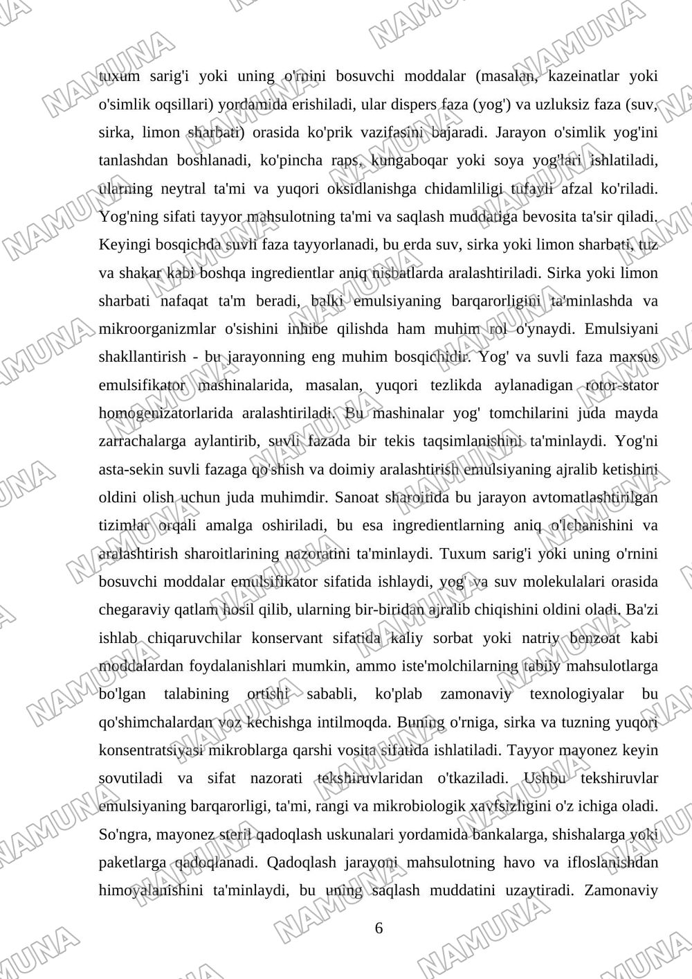 Mayanez — mustaqil ish, 6-varaq