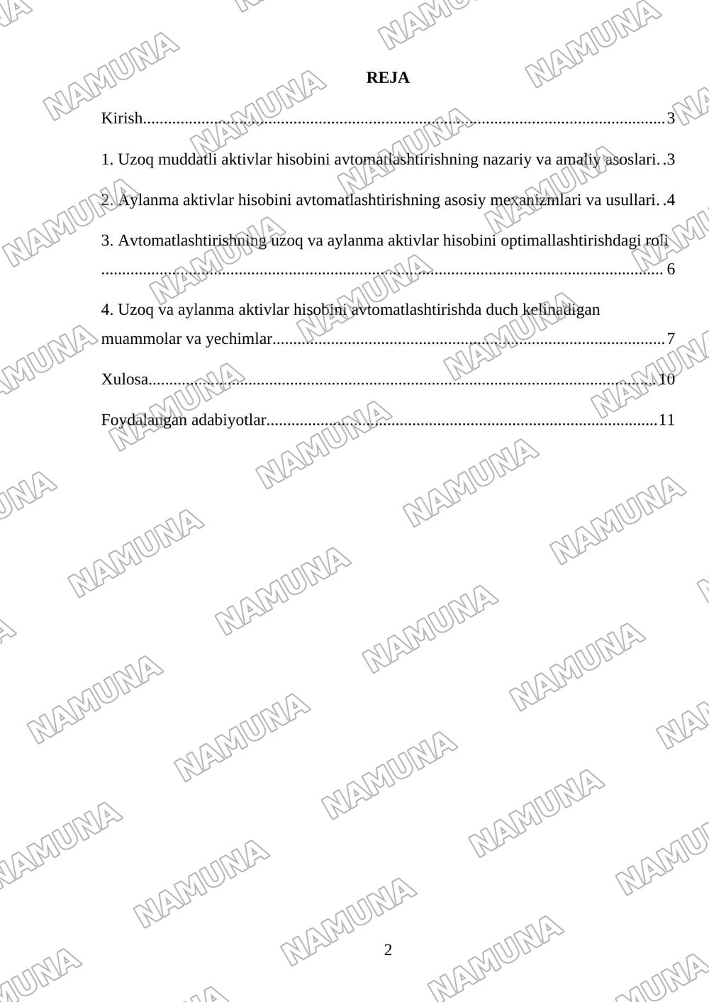 Uzoq muddatli aktivlar hisobini avtomatlashtirish. Aylanma aktivlar hisobini avtomatlashtirish — mustaqil ish, 2-varaq