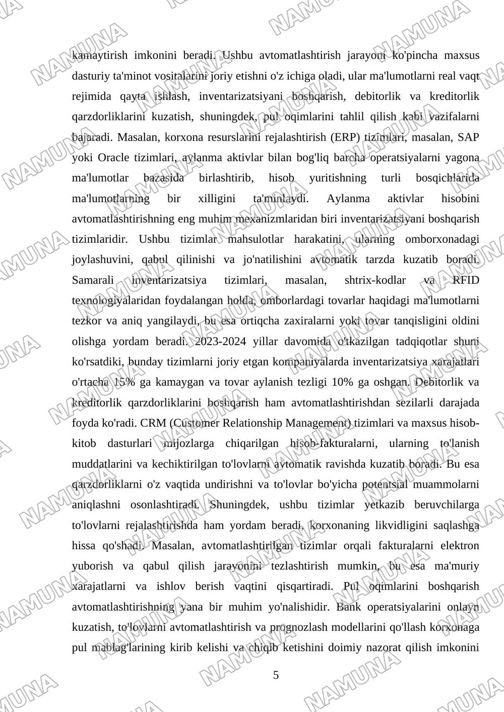 Uzoq muddatli aktivlar hisobini avtomatlashtirish. Aylanma aktivlar hisobini avtomatlashtirish — mustaqil ish, 5-varaq