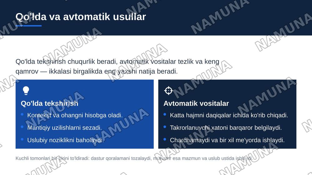 yozma nutq holatini tekshirish — zamonaviy taqdimot, 6-slayd