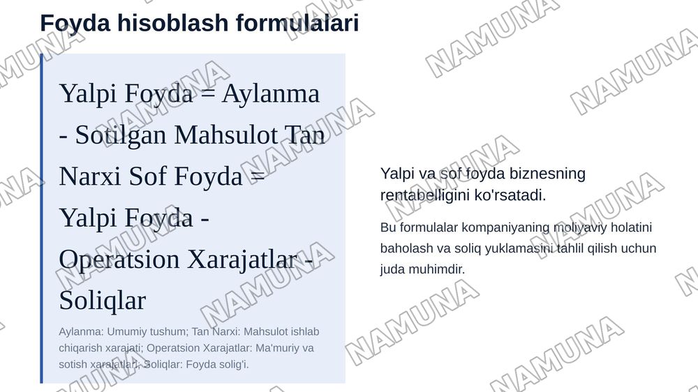 1.Soliq rejimi tushunchasini izohlang va uning tadbirkorlik faoliyatidagi ahamiyatini tushuntiring.
2.Aylanma, daromad va foyda tushunchalari o‘rtasidagi farq nimada? Misol orqali tushuntiring.
3.Tadbirkor soliq rejimini tanlashda qaysi iqtisodiy va huquqiy omillarni hisobga olishi kerak?
4.QQS va f — zamonaviy taqdimot, 5-slayd