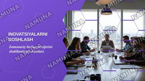 2.Inovatsiyalarni boshlash zamonaviy loyiha menijirini shakillantirish shartlari — zamonaviy taqdimot