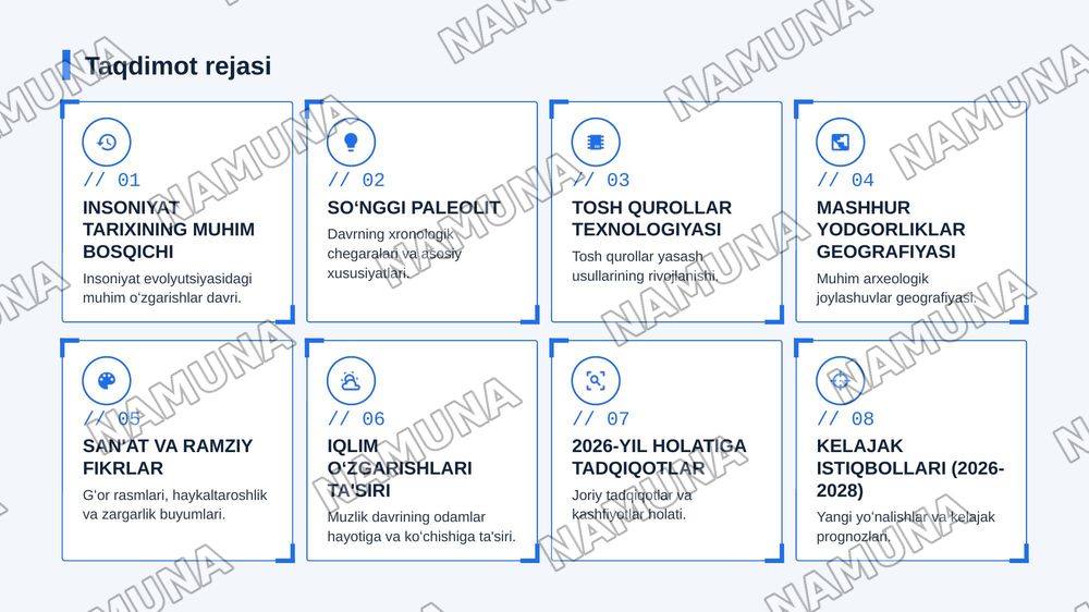 Soʻnggi paleolit arxeologik yodgorliklari — zamonaviy taqdimot, 2-slayd