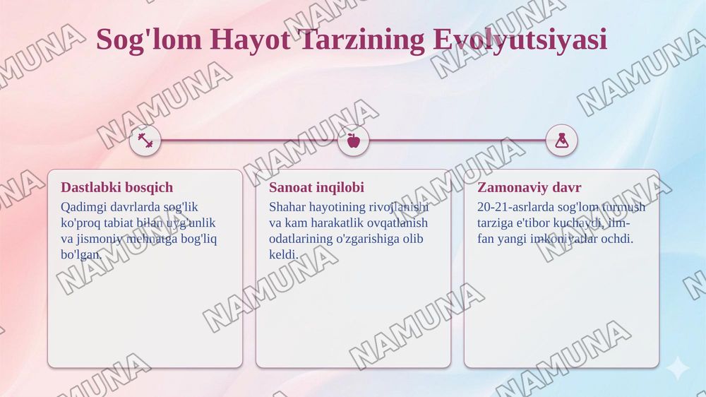 Healthy habits — taqdimot, 5-slayd