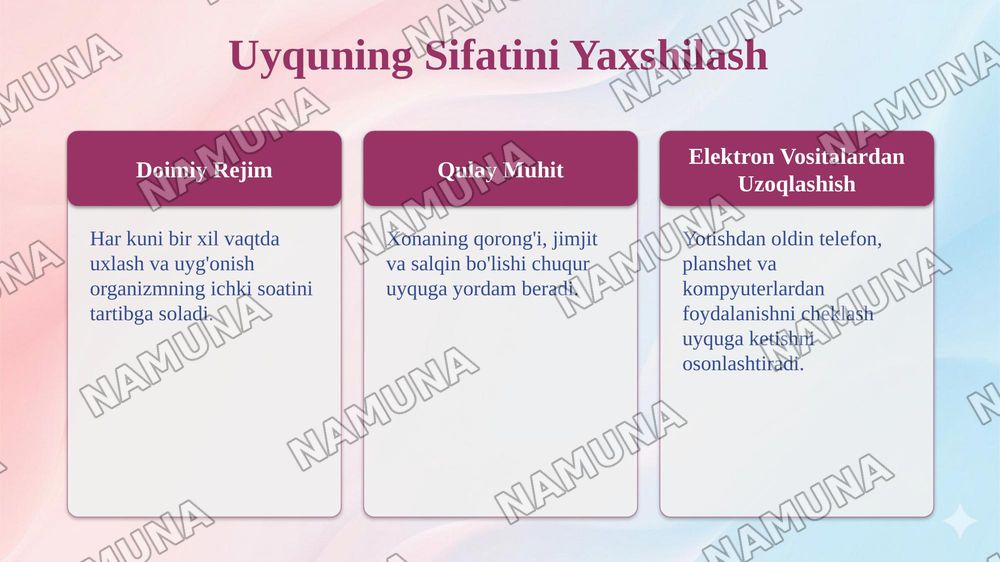 Healthy habits — taqdimot, 7-slayd