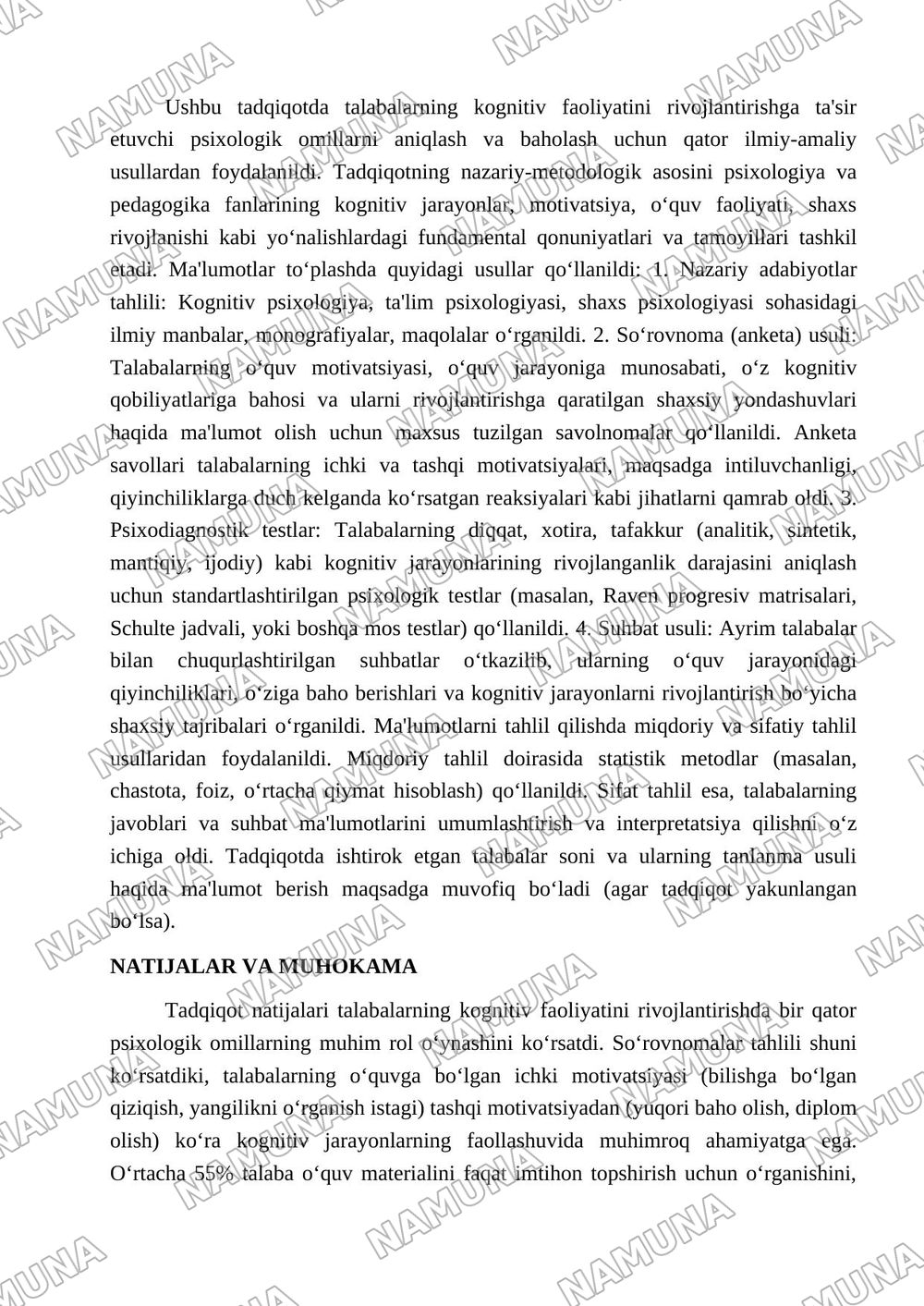 Talabalarning kognitiv faoliyatini rivojlantirishning psixologik omillari — maqola, 3-varaq