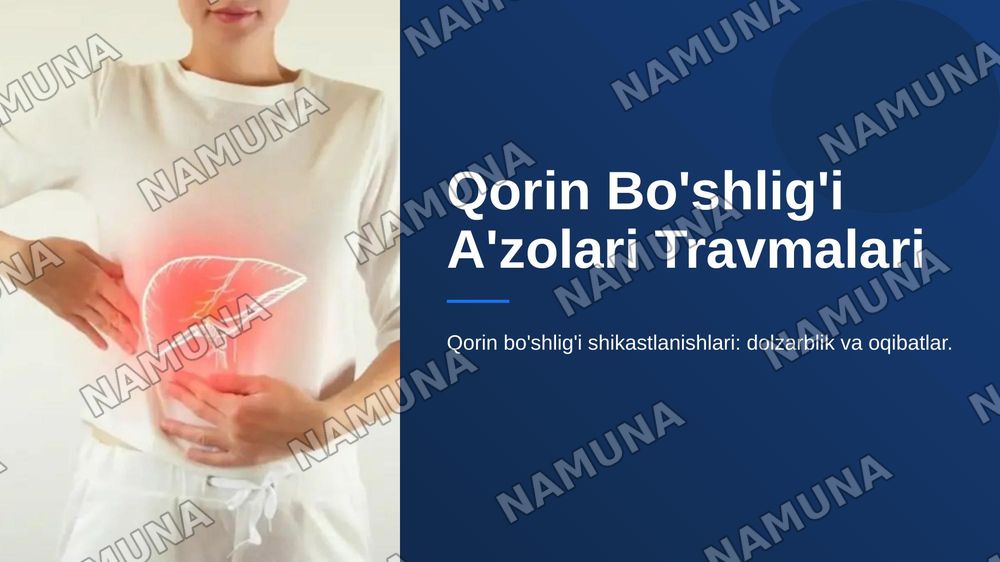 Qorin bõshligi azolarining travmalari — zamonaviy taqdimot, 1-slayd