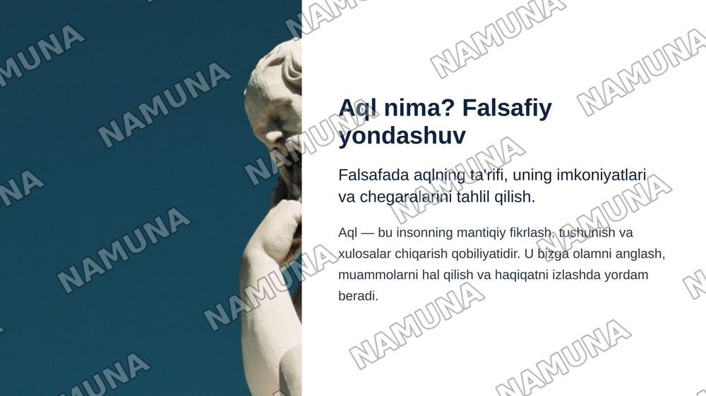 Aql va vahiy: falsafa bilan din o‘rtasidagi buyuk bahs — zamonaviy taqdimot, 4-slayd