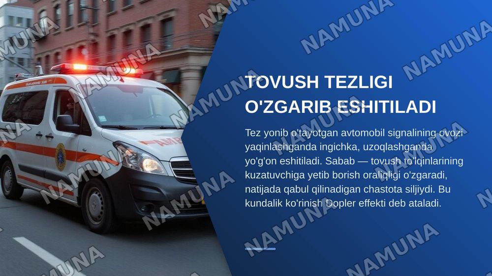 Dopler effekti.Qon oqimi tezligini aniqlash — zamonaviy taqdimot, 3-slayd