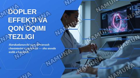 Dopler effekti.Qon oqimi tezligini aniqlash — zamonaviy taqdimot