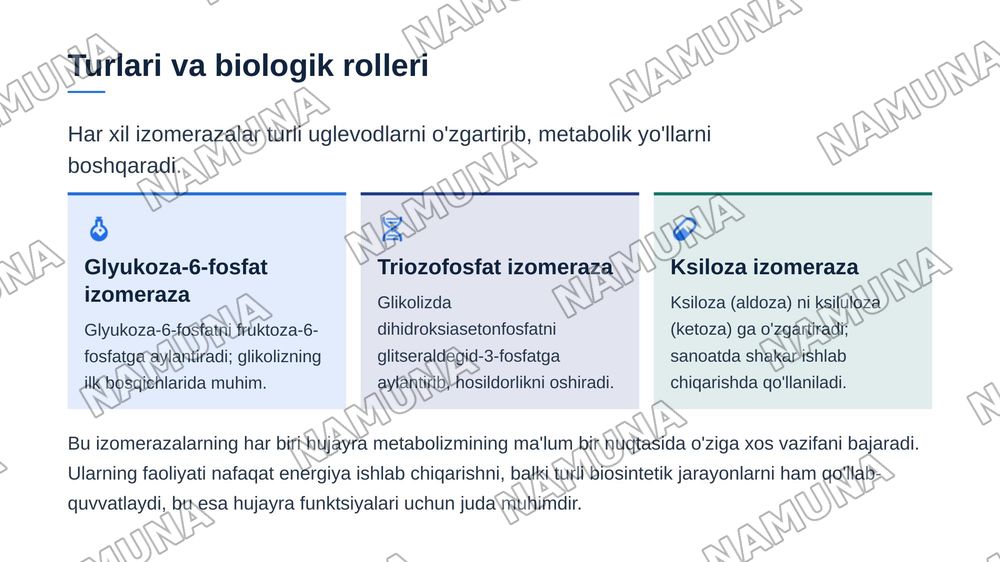Aldoza-ketoza izomerazalari — zamonaviy taqdimot, 5-slayd