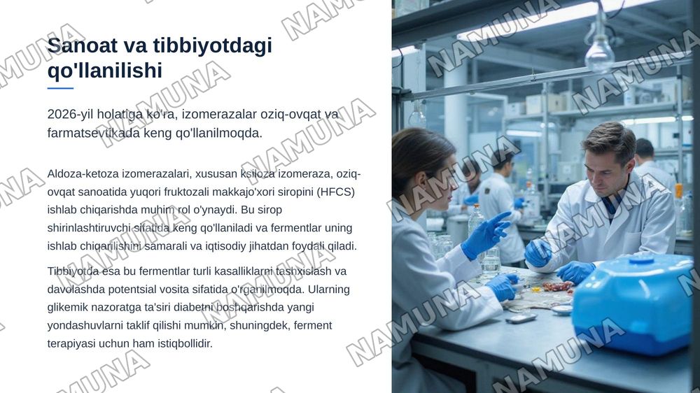 Aldoza-ketoza izomerazalari — zamonaviy taqdimot, 6-slayd
