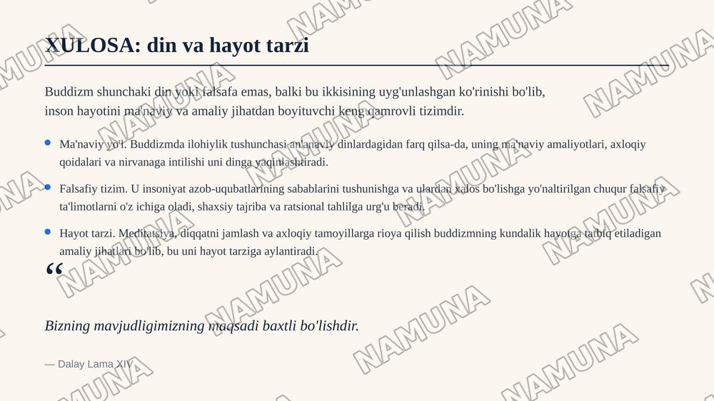 Buddizm din? — zamonaviy taqdimot, 7-slayd