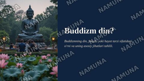 Buddizm din? — zamonaviy taqdimot